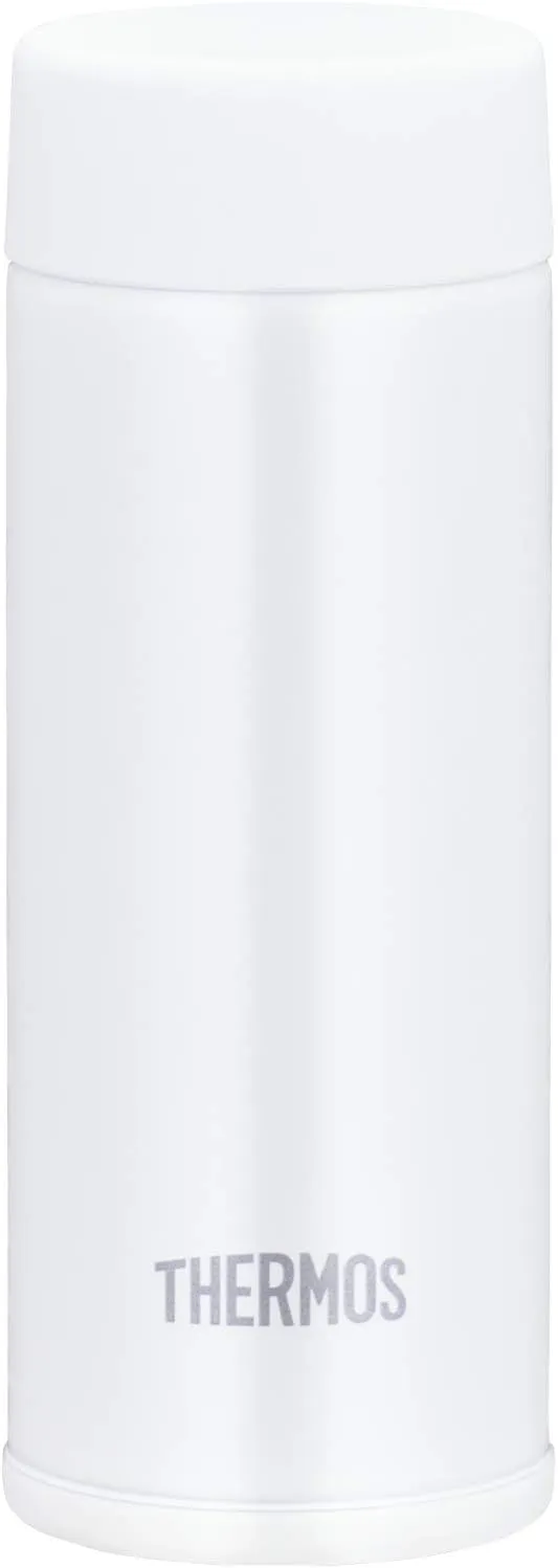 Thermos Water Bottle, Vacuum Insulated Pocket Mug, 4.2 fl oz (120 ml), White JOJ-120 WH (Small Capacity Model)