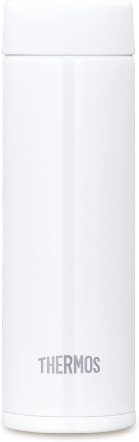 Thermos Water Bottle, Vacuum Insulated Pocket Mug, 5.1 fl oz (150 ml), White JOJ-150 WH (Small Capacity Model)
