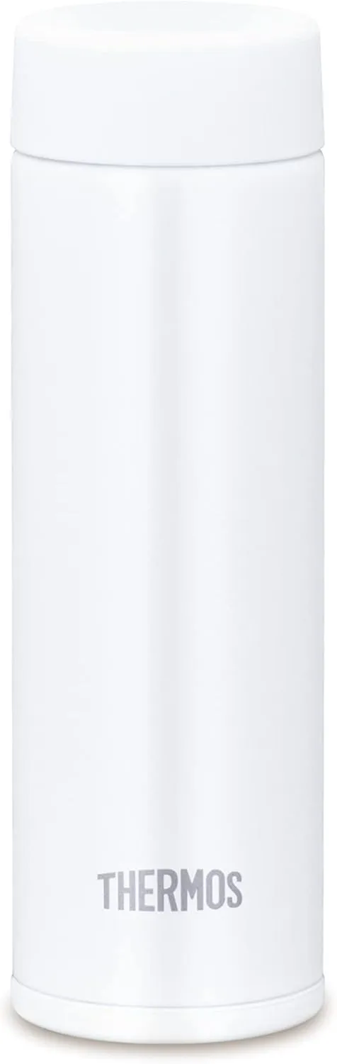 Thermos Water Bottle, Vacuum Insulated Pocket Mug, 5.1 fl oz (150 ml), White JOJ-150 WH (Small Capacity Model)