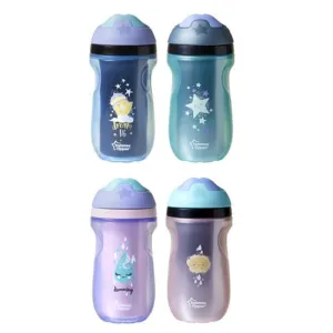 Tommee tippee Insulated sipper tumbler baby bottle for toddler (blue/yellow)