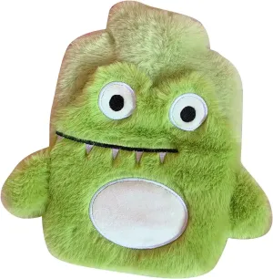 Topyond Cartoon Animal Hot Water Bag,Mini Hot Water Bottle Bag,Leakproof Explosion Proof Portable Hot Water Bottle with Soft Cover for Kids Adults, Yellow Duckling (2# Green Crocodile)