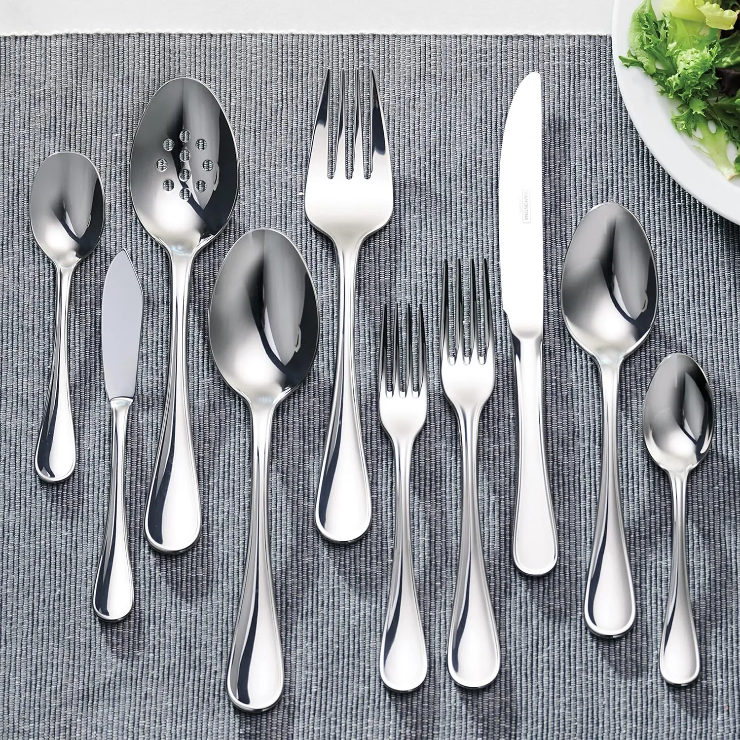Tramontina 45 Piece Silverware Set - Firenze Utensils Set