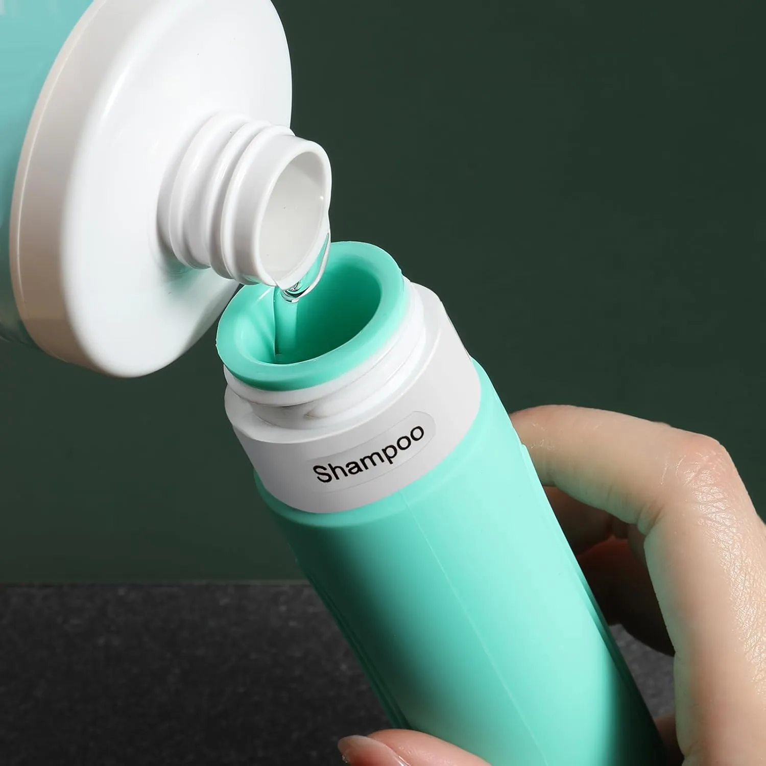 Travel Bottles for Toiletries, 5 Pack TSA Approved Travel Size Containers, 3oz Leak Proof Refillable Travel Accessories for Shampoo Conditioner, BPA Free Travel Bottles with Toiletry Bag
