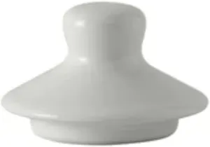 Tuxton China BWT-180L Tea Pot Lid, for BWT-180, Microwave and Dishwasher Safe, Oven Proof, Fully Vitrified, Ceramic, DuraTux, White, Pack of 12