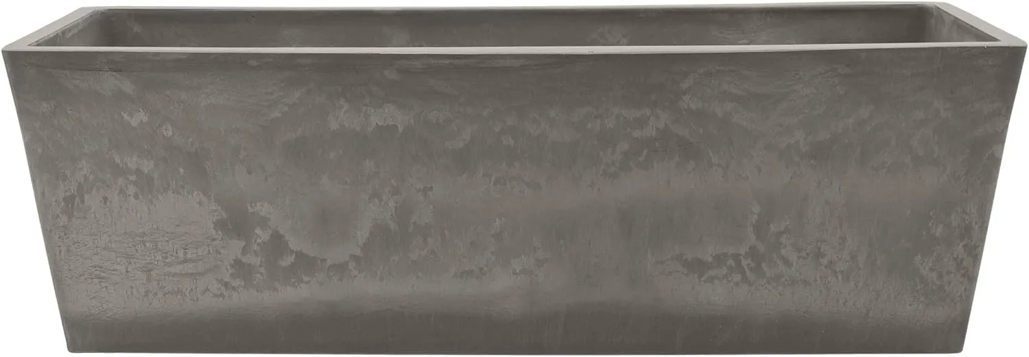 U65CT Simplicity Window Box, 25.5" x 9, Cement