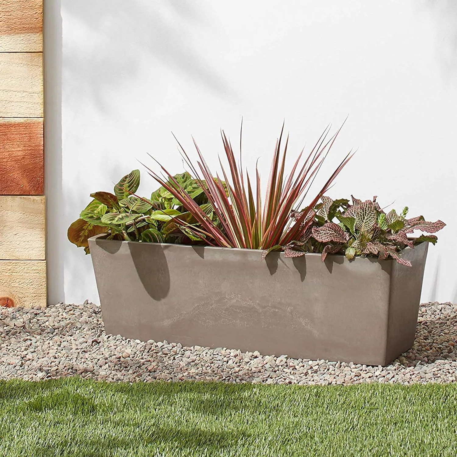 U65TP Simplicity Window Box, 25.5" x 9, Taupe