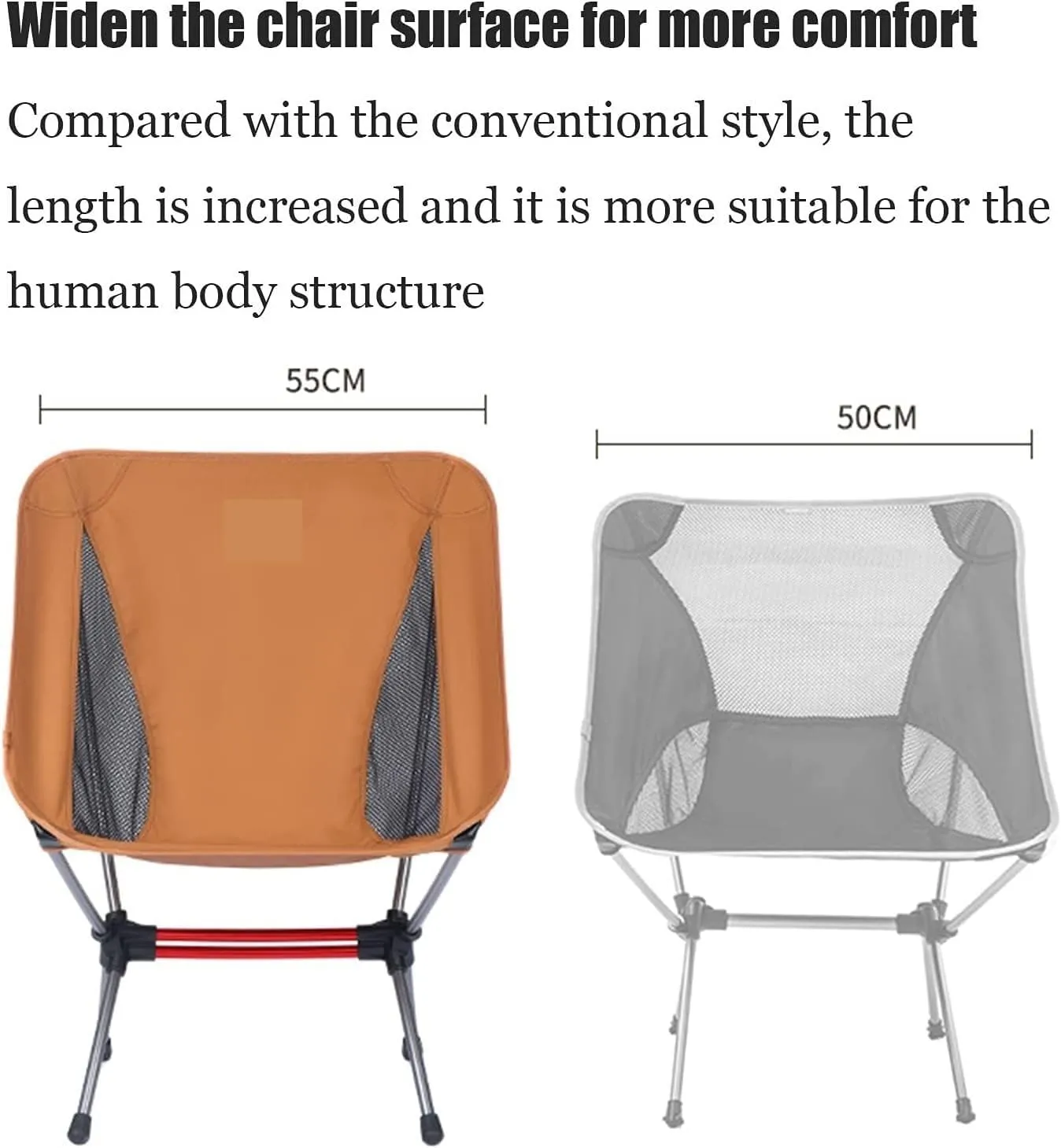 Ultralight Camping Chair Backpack Travel Hiking Foldable Portable Outdoor Beach Seat Folding Double Sided Breathable Mesh