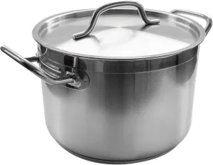 Update International SPS-20 Induction Stock Pot, 20-Quart, Silver