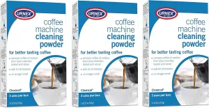Urnex Cleancaf Coffee and Esspresso Machine Cleaning Powder - 3 Uses Per Box - Professional Espresso and Coffee Maker Cleaner