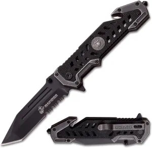 U.S. Marines by Mtech USA M-A1052 Series Spring Assist Folding Knife, 5-Inch Closed