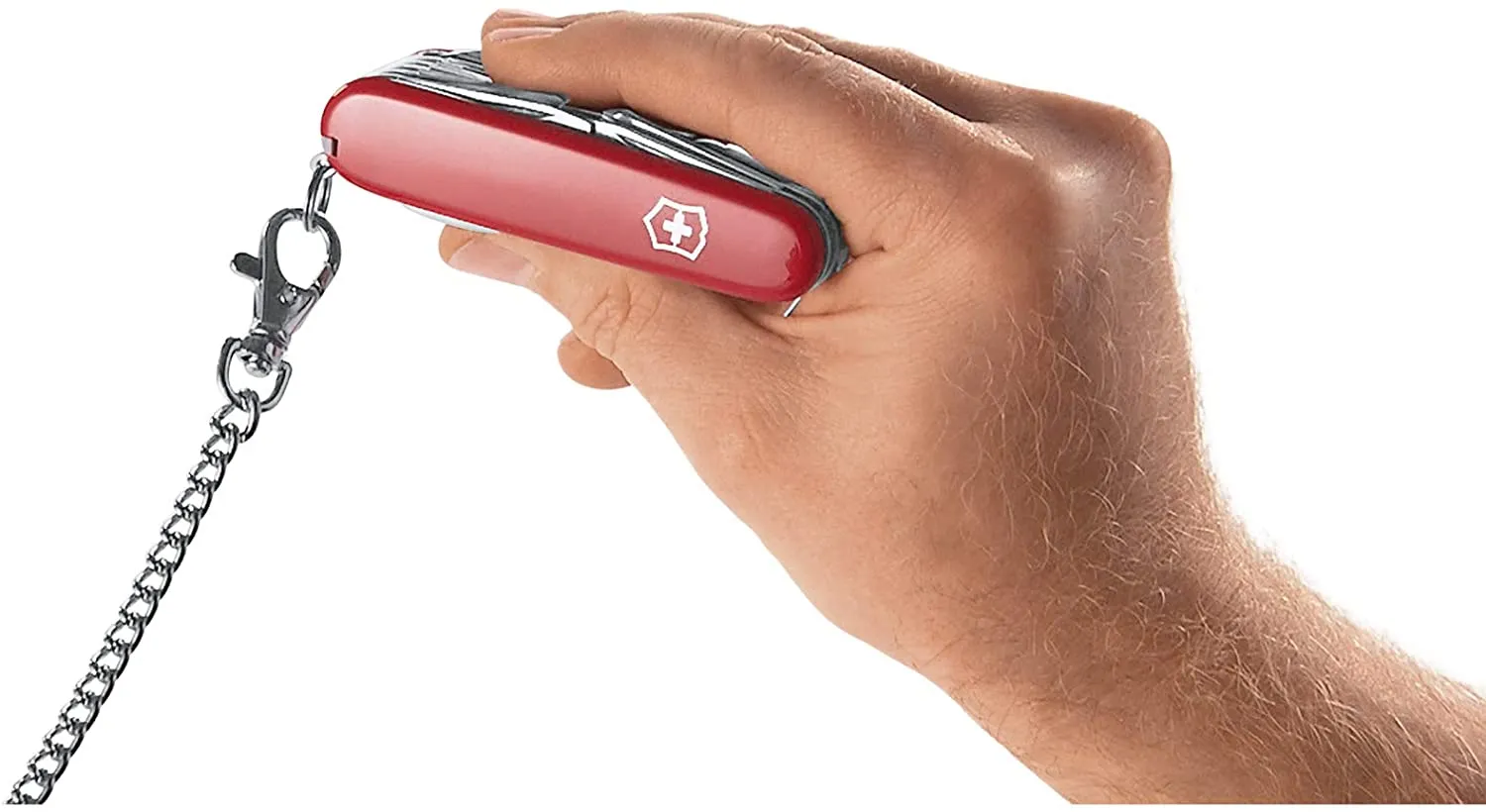 Victorinox Swiss Army Compact Red Medium Pocket Knife with 15 Functions 1.3405