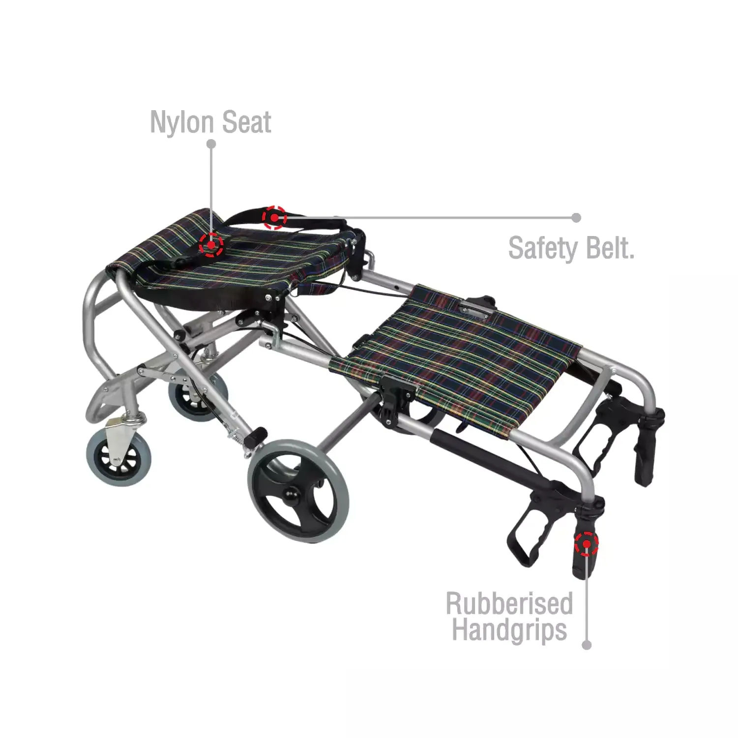 VMS Careline Foldable Transit Wheelchair TRIP