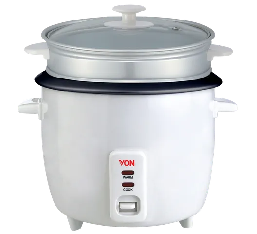 Von VSRC18BSW 1.8Liters Rice Cooker - Non-Stick coated inner pot, Removable pot for easy cleaning