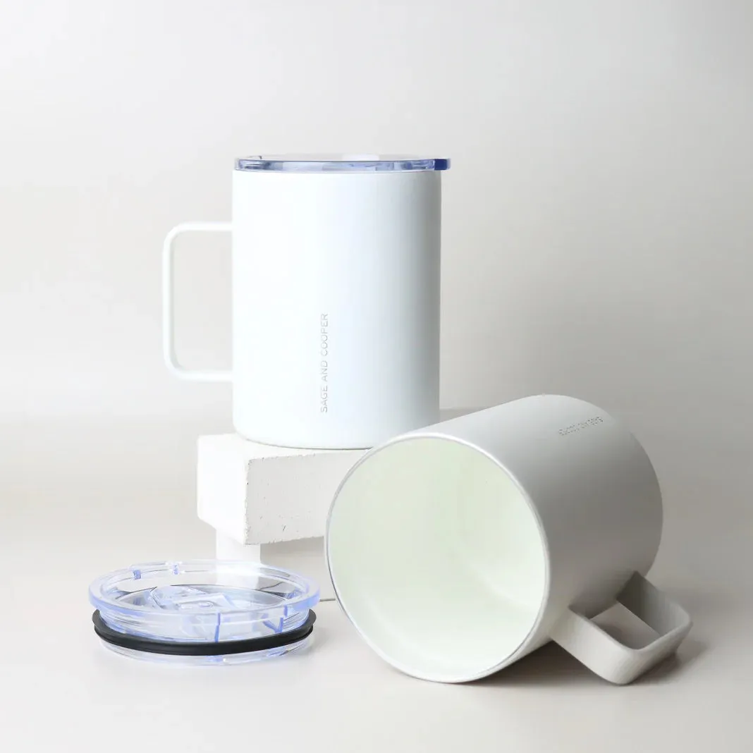Wanderer Travel Mug Insulated Ceramic Interior 400ml