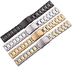 Watch Strap Solid Stainless Steel Watch Band 18mm 20mm 22mm 24mm Gold Silver Black watchbands Accessories
