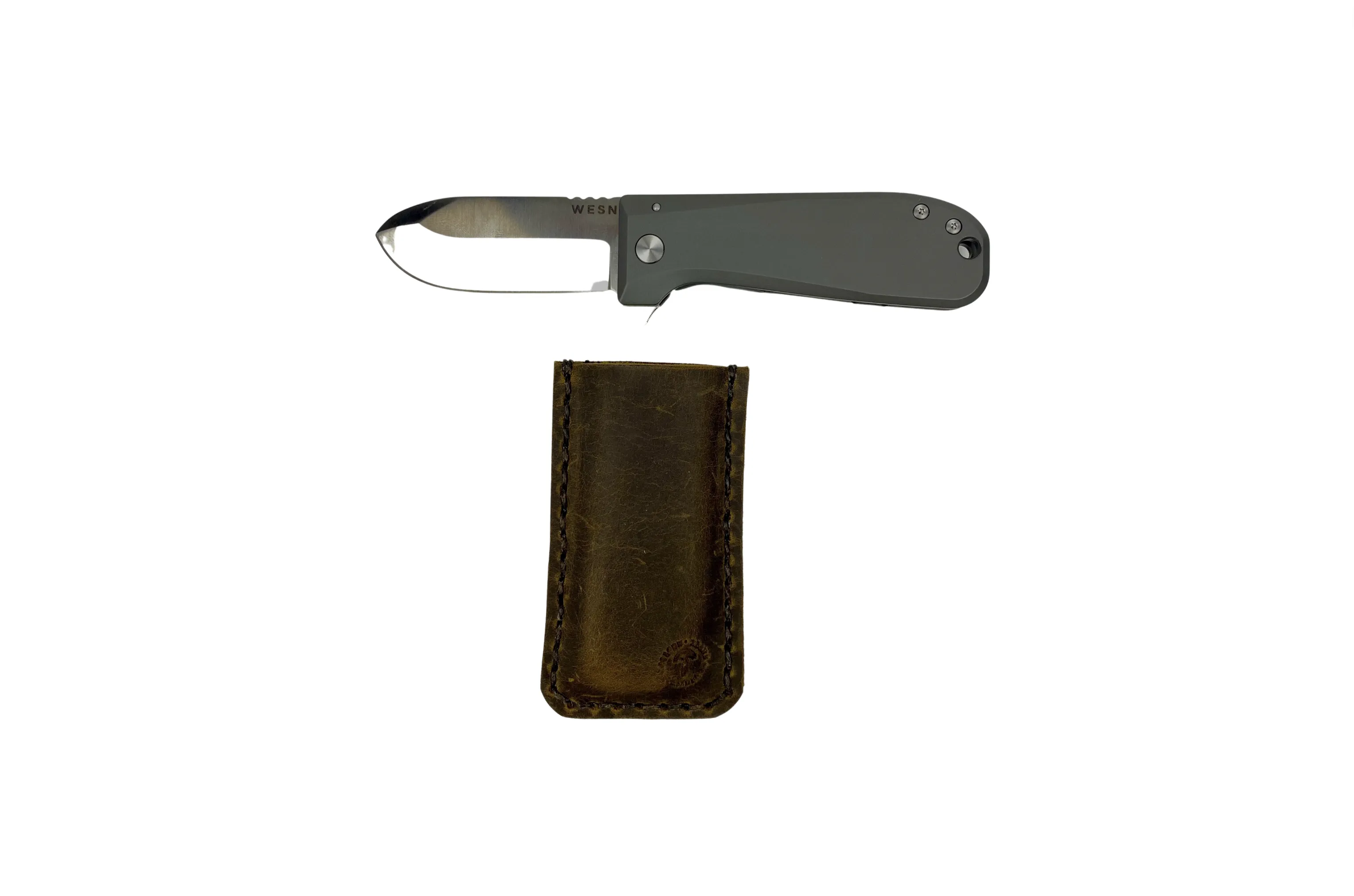 WESN The Allman Knife with Leather Sheath