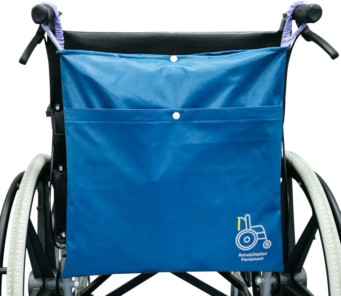 Wheelchair Storage Bag and Rollator Walker Accessories,Lightweight Folding Waterproof Pouch Backpack Bags for Back of Electric Chair for Seniors,Adults Travel
