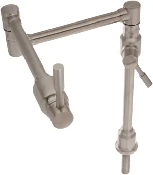 Whitehaus WHST10004-002SK-BSS Waterhaus Deck Mount Pot Filler, Brushed Stainless Steel