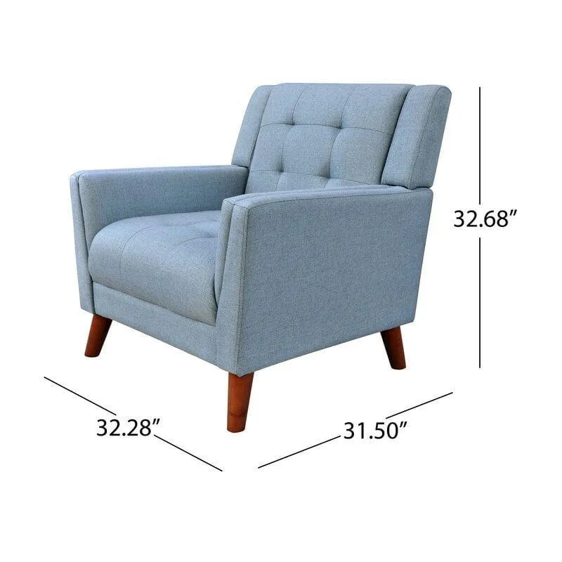 Wide Tufted Arm Chair for living room
