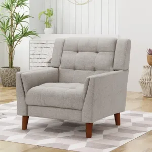 Wide Tufted Arm Chair for living room