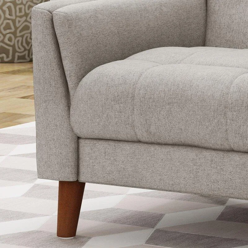 Wide Tufted Arm Chair for living room