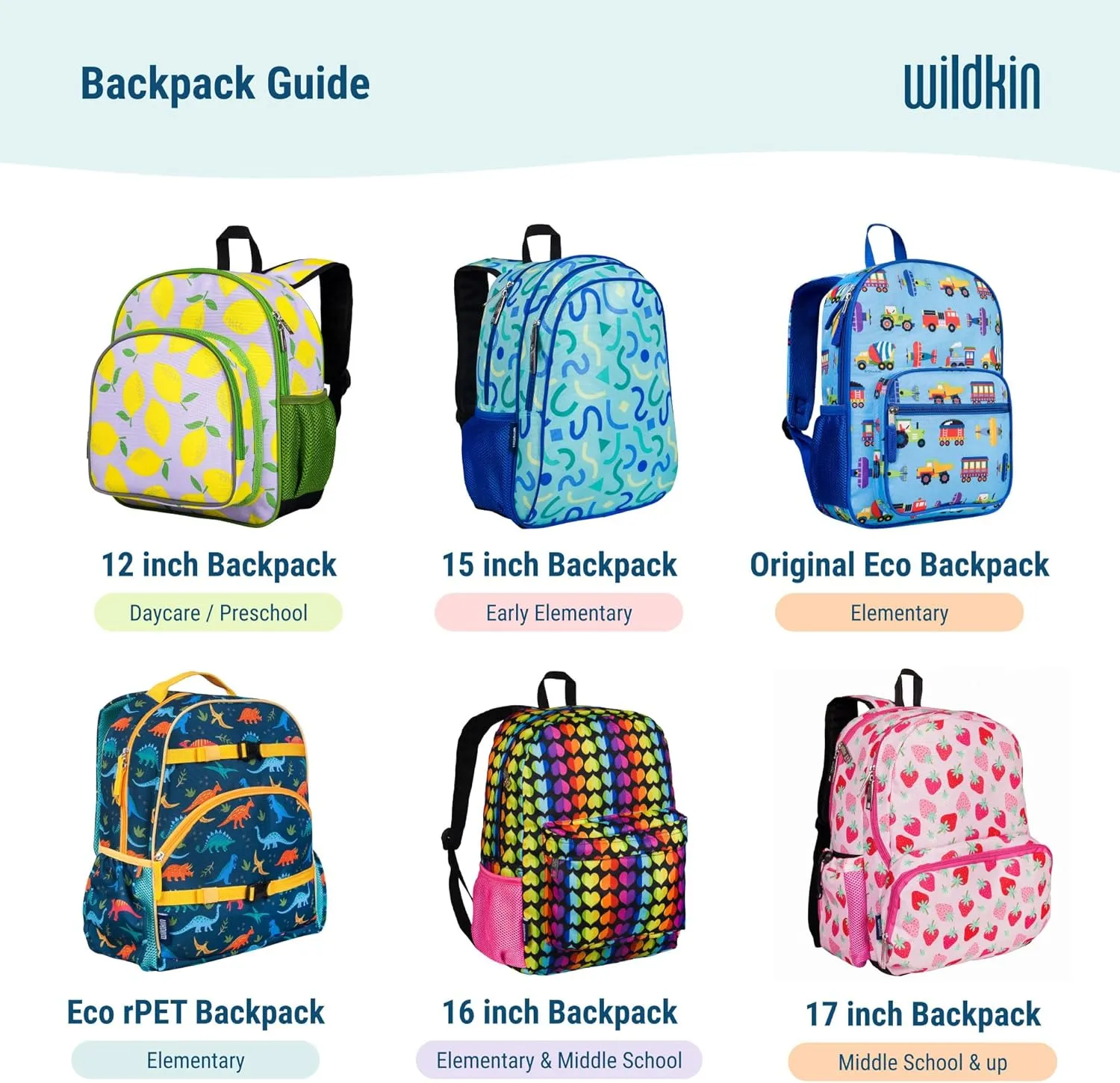 Wildkin 12-inch Kids Backpack – Padded, Adjustable, Ideal for Daycare & Travel - Jurassic Dinosaurs