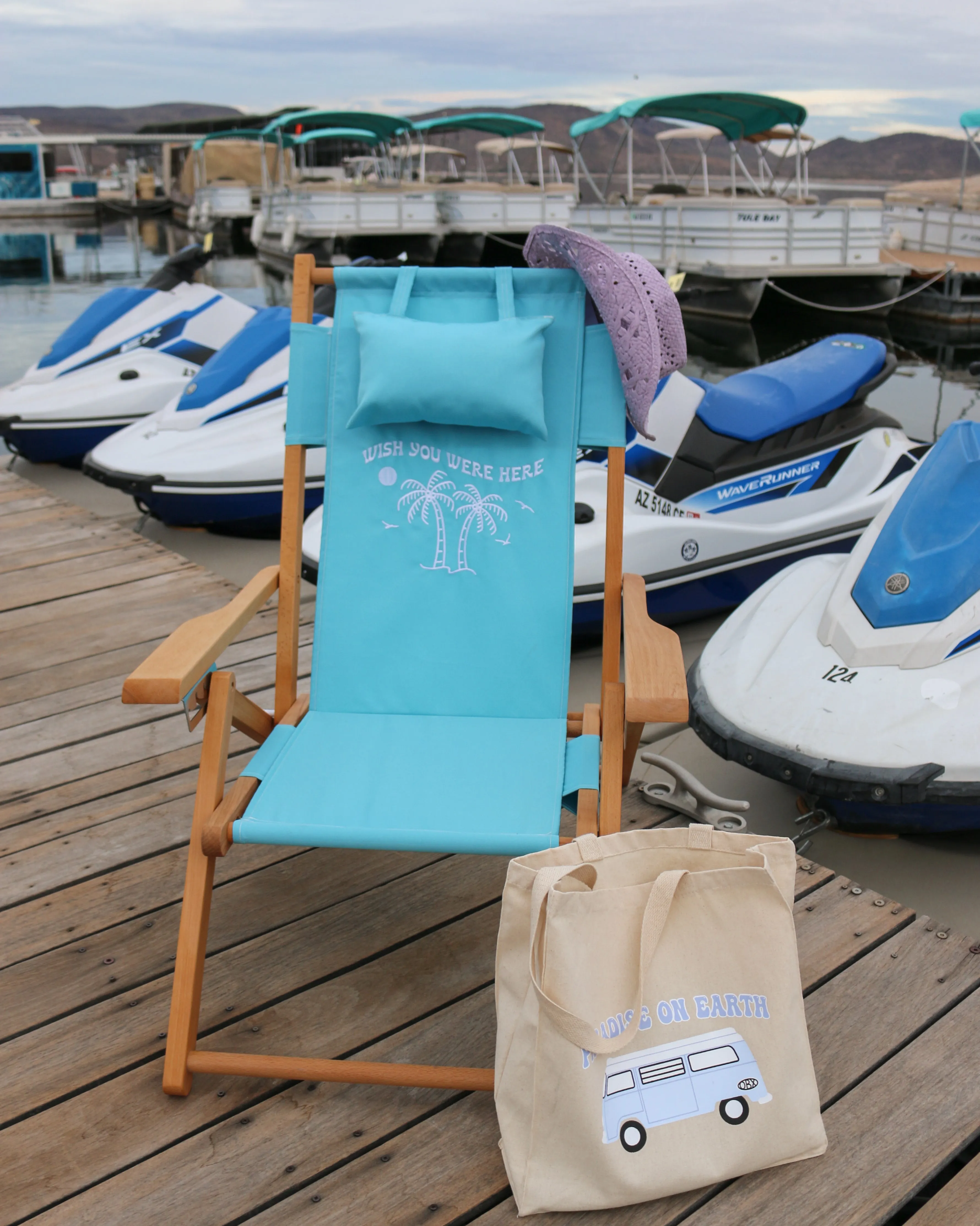 Wish You Were Here Beach Chair