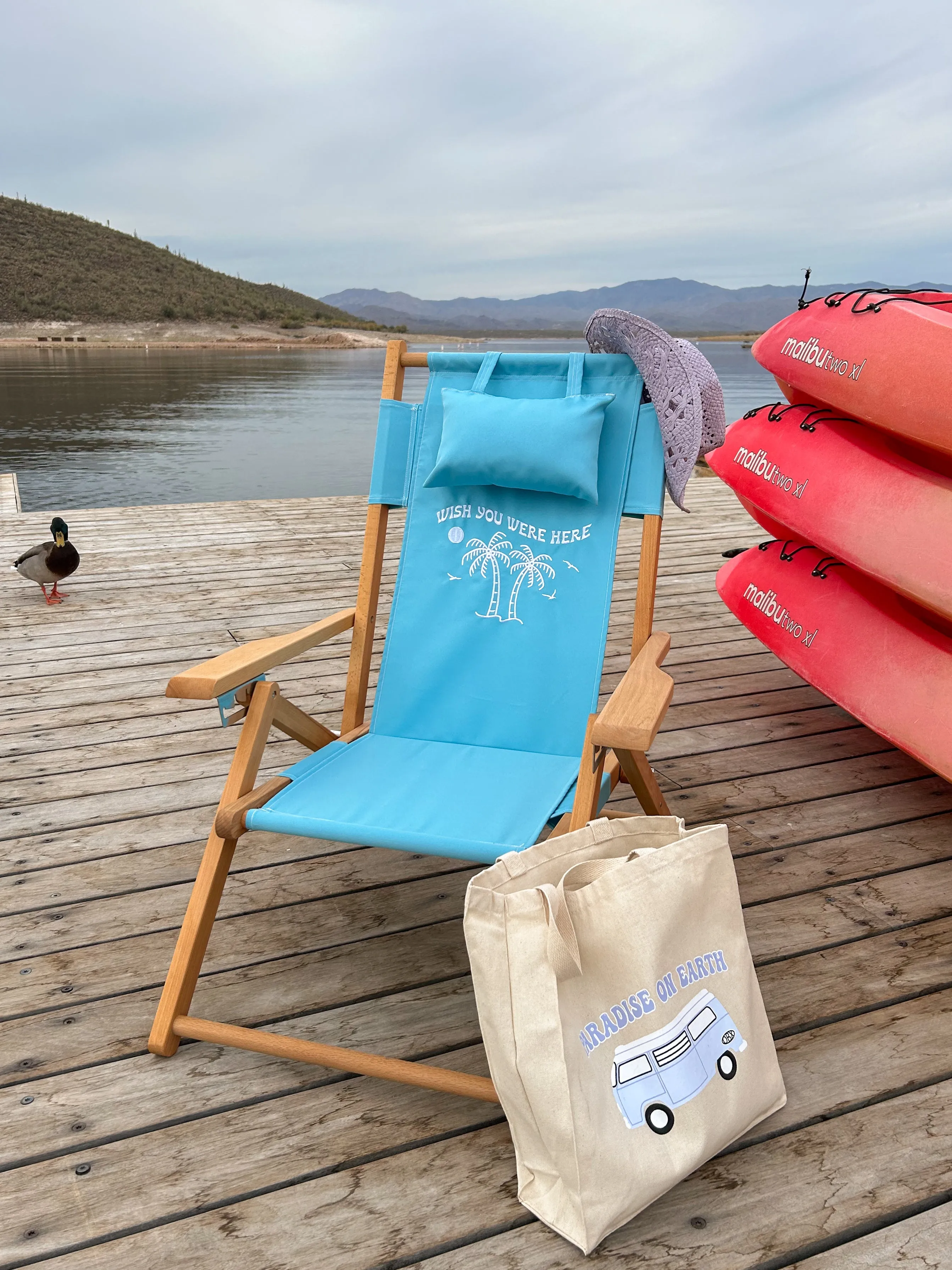 Wish You Were Here Beach Chair