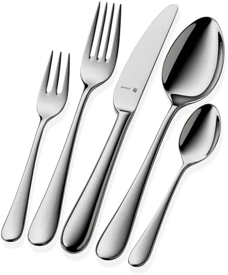 WMF Cutlery Set Merit Cromargan Protect Stainless Steel Polished Extremely Scratch Resistant with Inserted Blade (30-Pieces for 6 People)