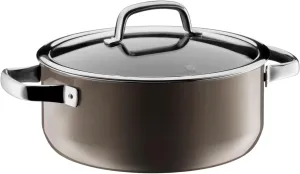 WMF Fusion Tech W0514675290 Low Casserole, 9.4 inches (24 cm), DR (Dark Brass), Compatible with Gas Fire, Waterless Cooking