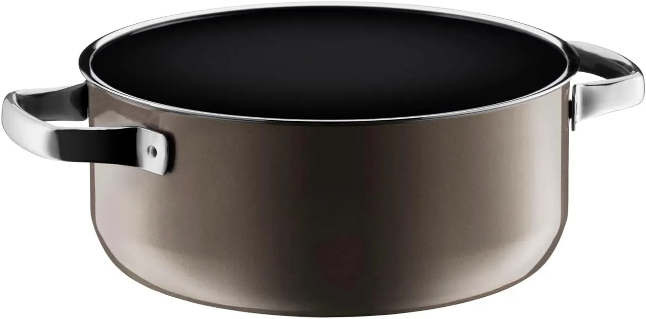 WMF Fusion Tech W0514675290 Low Casserole, 9.4 inches (24 cm), DR (Dark Brass), Compatible with Gas Fire, Waterless Cooking