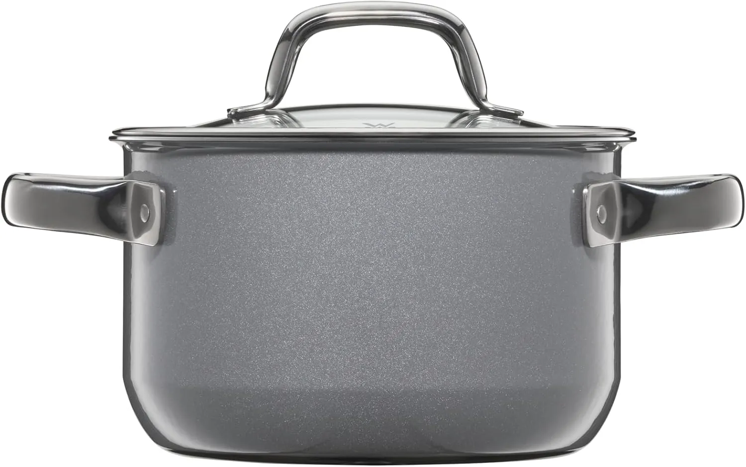 WMF W0517135290 Two-Handed Pot, 6.3 inches (16 cm), Non-Stick, Compatible with IH Gas Fire, Fusion Tech Mineral High Casserole, PL (Platinum)