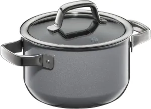 WMF W0517135290 Two-Handed Pot, 6.3 inches (16 cm), Non-Stick, Compatible with IH Gas Fire, Fusion Tech Mineral High Casserole, PL (Platinum)