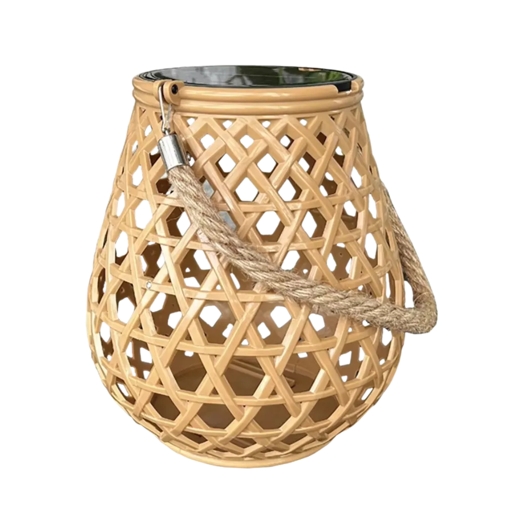 Woven Solar Lantern Light