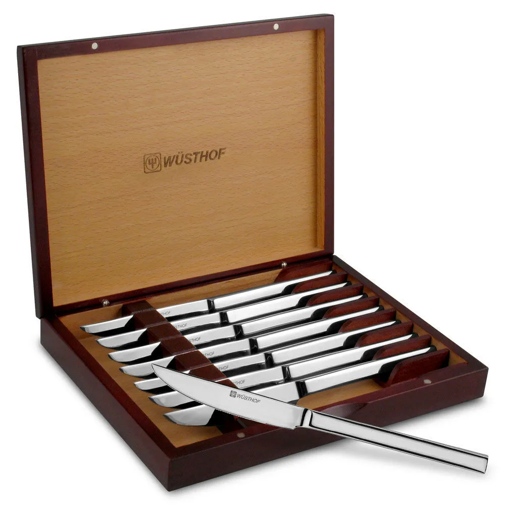Wüsthof Steak Knife Set in Wooden Chest