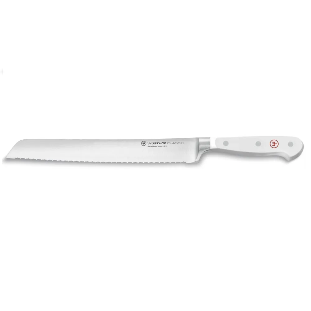 Wusthof Classic White Nine Piece Knife Block Set with Stainless Steel Knives