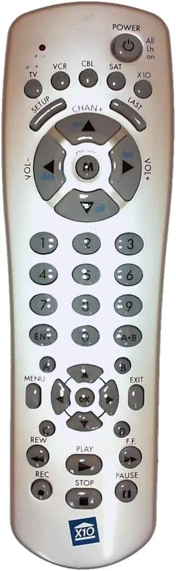 X-10 ur73a 5-in-1 RF/IR Non-Learning Remote Control