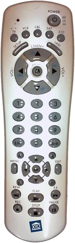 X-10 ur73a 5-in-1 RF/IR Non-Learning Remote Control