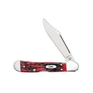 XX WR Pocket Knife Mini Copperlock Crimson Bone W/Shield Item #27385