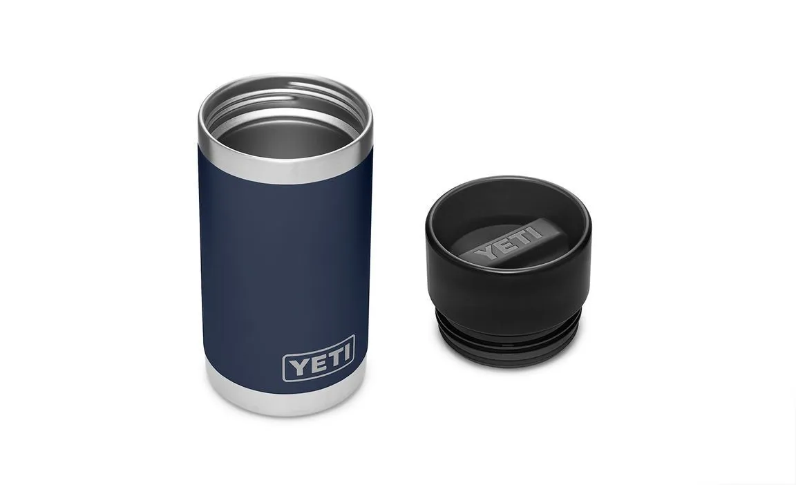 YETI RAMBLER 12 OZ BOTTLE W/ HOTSHOT CAP (355ML) - NAVY