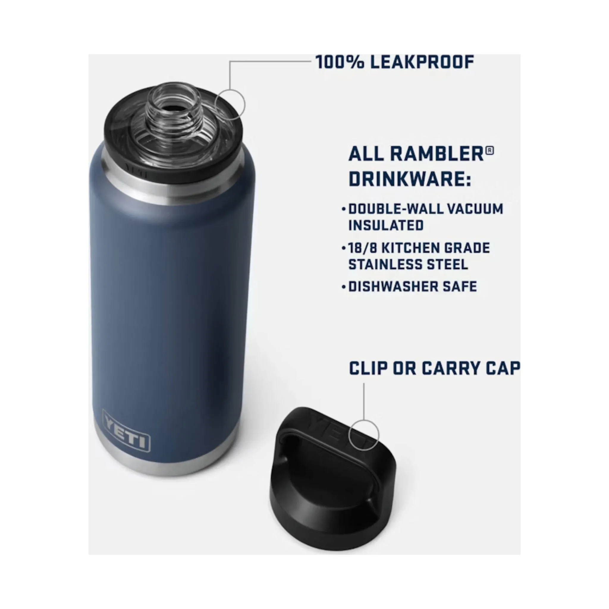 YETI Rambler 36 oz With Chug Cap Water Bottle - Ultramarine Violet