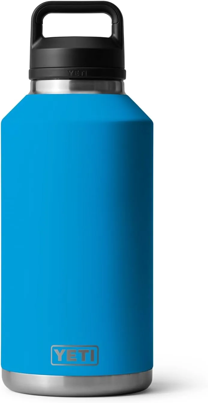 YETI Rambler 64 oz Bottle, Vacuum Insulated, Leakproof, Stainless Steel with Chug Cap, Big Wave Blue