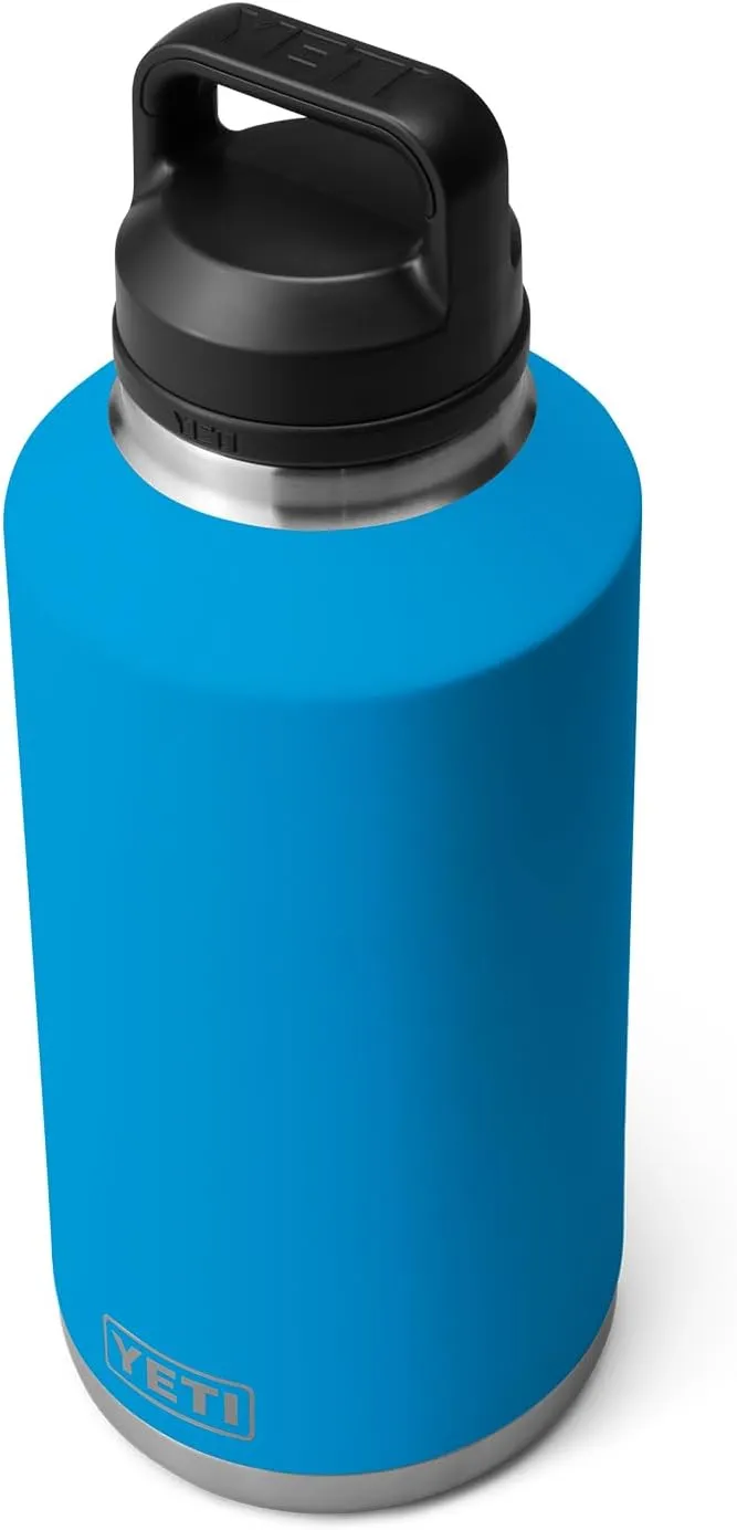 YETI Rambler 64 oz Bottle, Vacuum Insulated, Leakproof, Stainless Steel with Chug Cap, Big Wave Blue