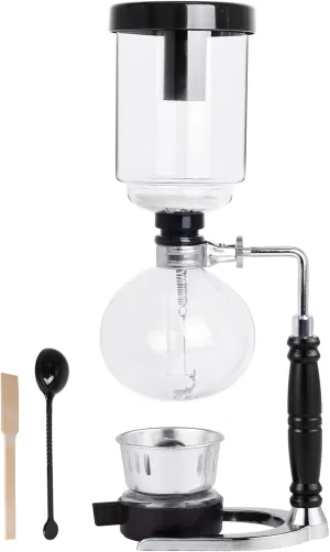 YUCHENGTECH Syphon Coffee Maker Tabletop Glass Siphon Pot Glass Technica Siphon Vacuum Coffee Maker(3 Cups(360ml))