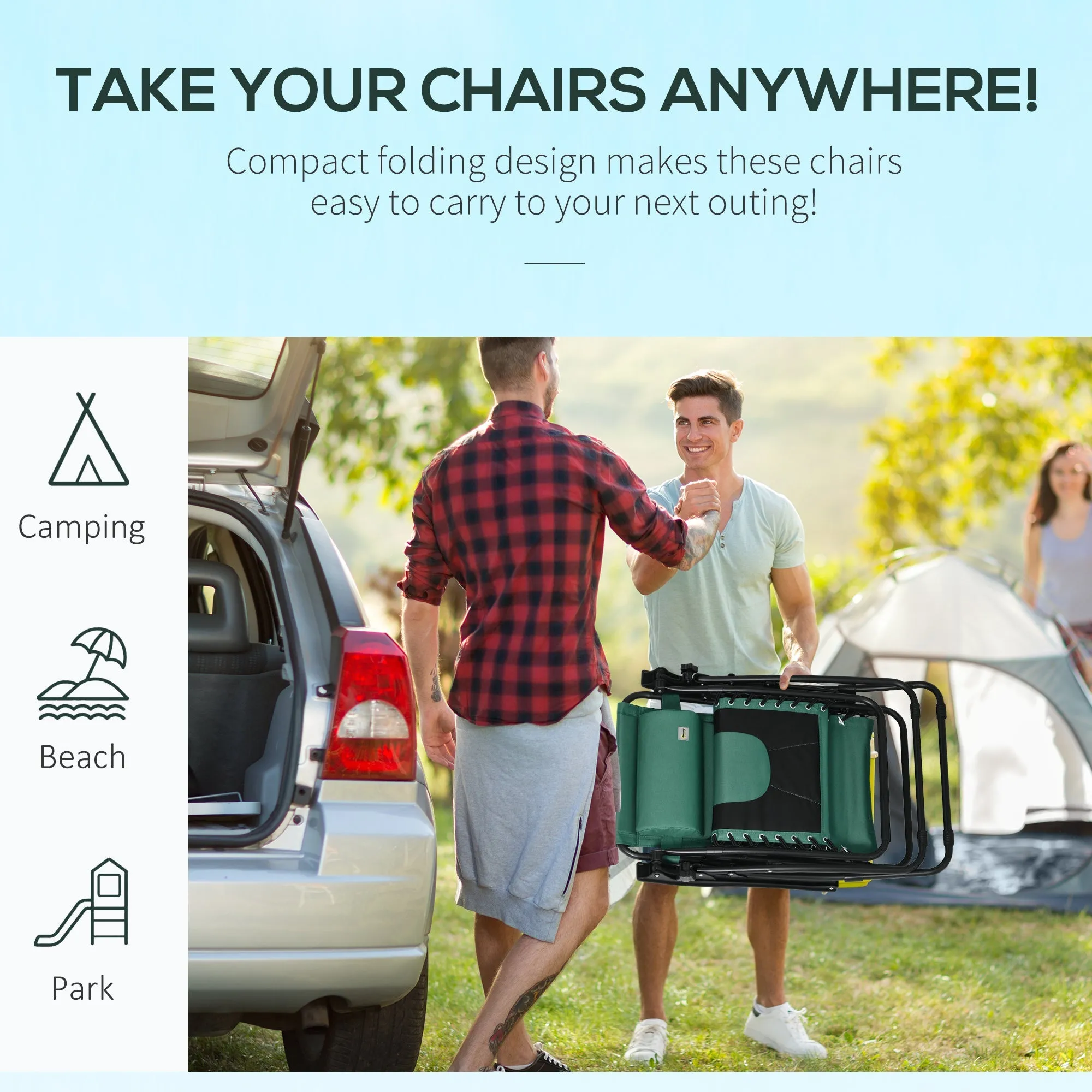 Zero Gravity Lounger Chair, Folding Reclining Patio Chair with Padded Seat, Cup Holder, Soft Cushion and Headrest for Poolside, Camping, Green