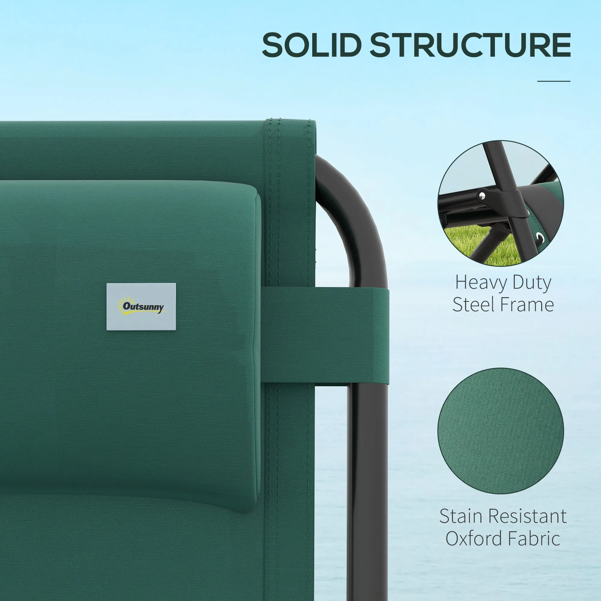 Zero Gravity Lounger Chair, Folding Reclining Patio Chair with Padded Seat, Cup Holder, Soft Cushion and Headrest for Poolside, Camping, Green