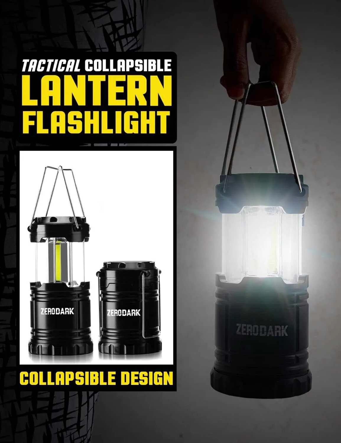 ZeroDark Flashlights Headlamp Lantern 3-Piece Set