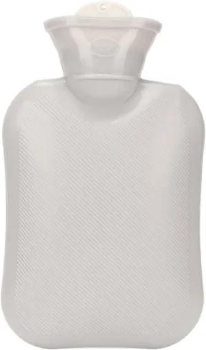 ZJchao 500ML Hot Water Bag, Leak Proof PVC Warm Water Bottle for Winter, with Multi Part Application, for Home and Outdoor Use (Grey)