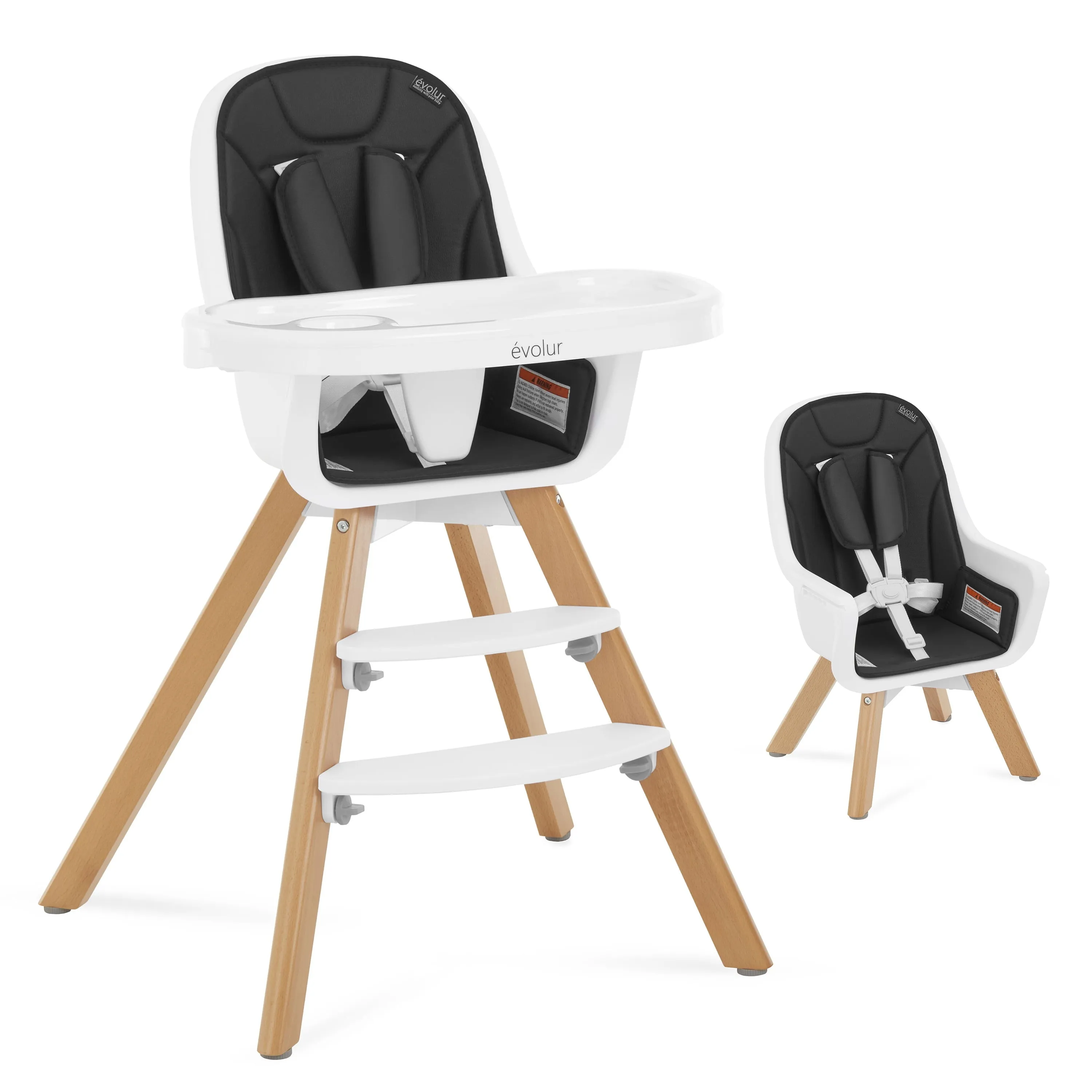 Zoodle 2-In-1 High Chair Booster Feeding Chair with Modern Design, Sage Green (Model #254)