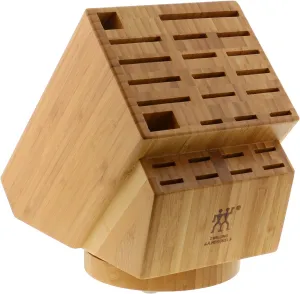 Zwilling J.A. Henckels 26-Slot Bamboo Swivel Knife Block